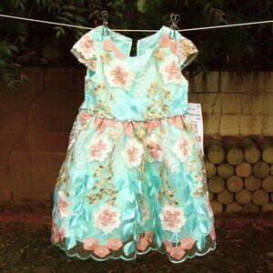 Rare Editions Pretty Pastels Party Dress 3T